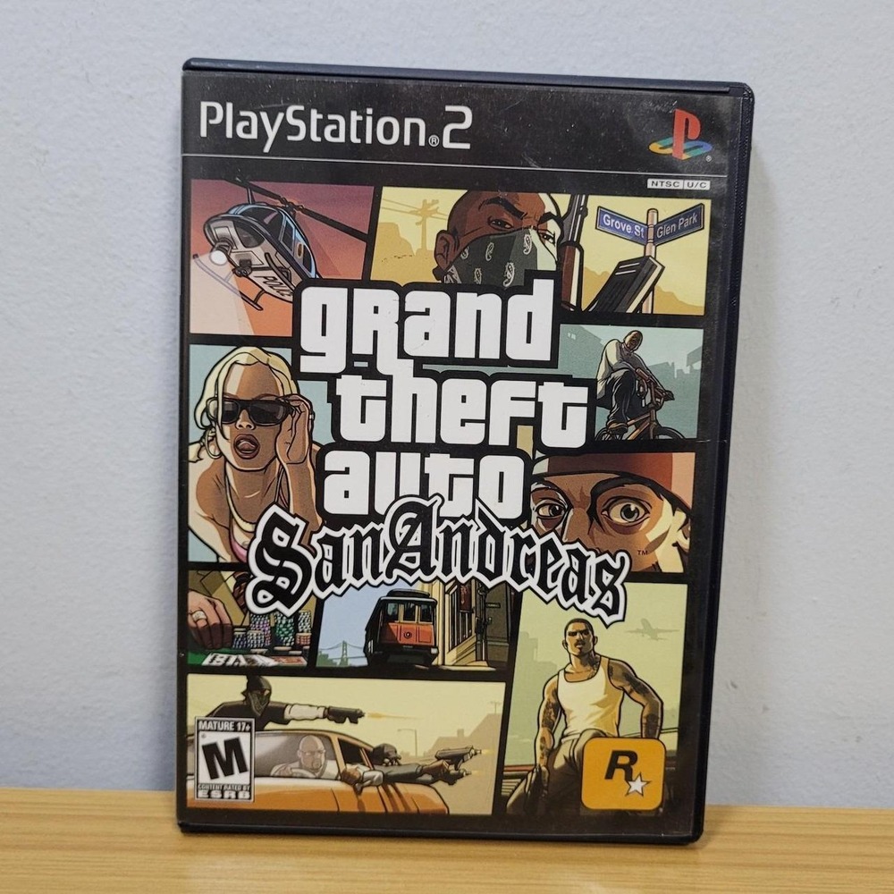 Grand Theft Auto San Andreas Original Playstation 2 PS2 w/ Manual